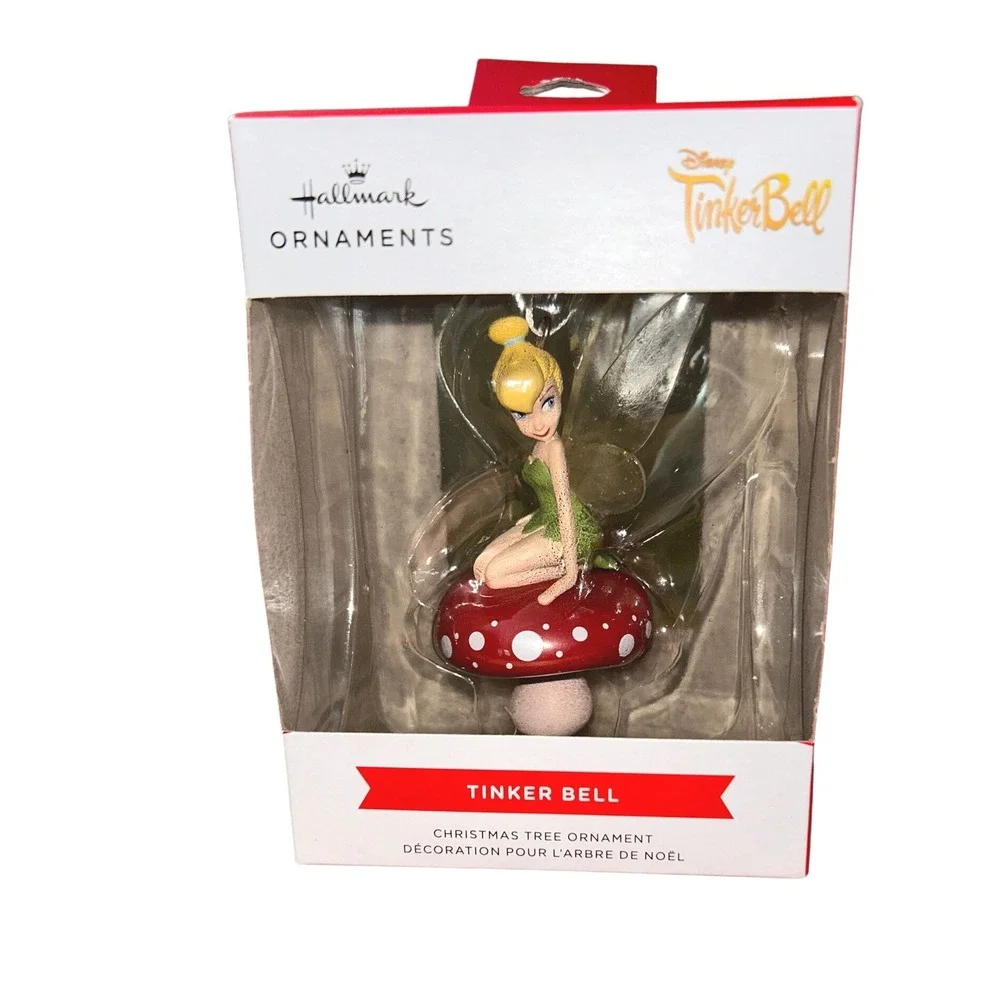 Hallmark Disney Tinker Bell on Mushroom Christmas Tree‎ Ornament  New